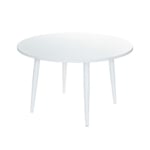 Table de jardin ronde en aluminium - JARDILINE - Capri - Blanc - 4 places