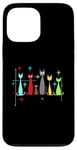 Coque pour iPhone 13 Pro Max Vintage Retro Mid-Century Modern Look Cat 50s 60s Style