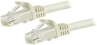 StarTech.com 15m CAT6 Ethernet Cable - White CAT 6 Gigabit Ethernet Wire -650MHz