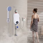 Mini chauffe-eau instantané de salle de bain électrique avec pomme de douche 5500W