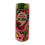 O'S BUBBLE TEA DRINK - JELLY POPPING BOBA - PEACH OOLONG & ALOE VERA - 240ML CAN