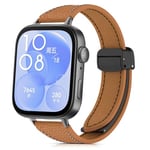 SenMore Cuir Bracelet Compatibles avec Huawei Watch Fit 3, Réglable Magnetico Bracelet in Pelle Remplacement pour Huawei Watch Fit 3.(No host)