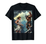 David and Goliath Bible Book of Samuel King David Comic T-Shirt