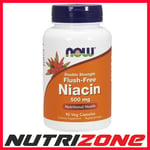 NOW Foods Niacin Flush-Free 500mg (Double Strength) - 90 vcaps