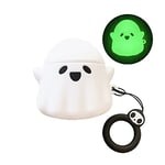 Viwind Coque Airpods Pro 2,Etui Housse de Protection en Silicone pour Airpods Pro 2nd,[Anti-Choc/Ultra-Mince/Supporte la Charge sans Fil] 3D Cute Case Cover Boitier pour Airpods Pro 2-Ghost