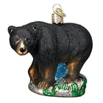 Old World Christmas Ornements : Animaux Sauvages en Verre soufflé pour Sapin de Noël, Ours Noir