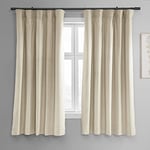 HPD Half Price Drapes Rideaux occultants Thermiques en Velours Signature pour Salon, Chambre à Coucher, 160 cm de Long (1 Panneau), Rideaux occultants à Isolation Thermique avec Passe-Tringle pour