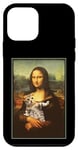 Coque pour iPhone 12 mini Mona Lisa Cat Leonardo Da Vinci Célèbre enseignant d'art de peinture
