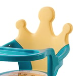 (Blue And Yellow)Baby Booster Baby Dining Chair Easy To Clean Portable Cartoon