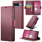 Google Pixel 9 Pro XL Pu Wallet Case [Maroon]