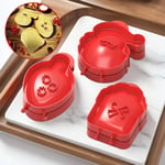 3Pcs Mini Pie Maker Hand Pocket Pie Molds Pastry Press Baking Mould Christmas UK