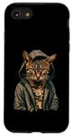 Coque pour iPhone SE (2020) / 7 / 8 Orange Chat du Bengale Voyou Chat Gangster Chat Gangster Life