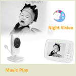 New 3.2inch Digital Wireless Baby Monitor Music Function Temperature Monitor