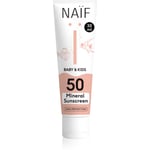 Naif Baby & Kids Mineral Sunscreen SPF 50 Beskyttende solcreme til babyer og børn SPF 50 30 ml