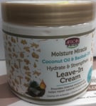 African Pride Moisture Miracle Coconut and Baobab Oil Leave-In Cream, 15 oz