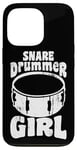 Coque pour iPhone 13 Pro Tambour de caisse claire Fille Joueuse de percussion Tambour