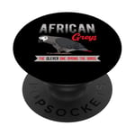 African Greys The Clever One Among The Birds Parrot Bird PopSockets Adhesive PopGrip