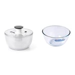 OXO Good Grips Salad Spinner & Pyrex Glass Bowl 3.0L, pack of 1