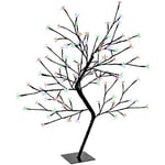 WeRChristmas 96-LED Lights Illuminated Cherry Blossom Tree Christmas Decoration, 2.5 ft/80 cm - Multi-Colour