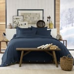 Housse de couette 200x200 Flanelle de Coton Nuit