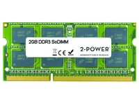 2-Power 2GB MultiSpeed 1066/1333/1600 MHz SoDIMM Memory - replaces A55