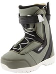 Nitro Snowboards Droid QLS Bottes de Snowboard, Jeunesse, Unisexe, Charcoal-BLK-WHT, 185