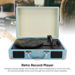 (UK) Portable Vintage Suitcase Record Player Wireless 3 Speed Retro