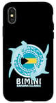Coque pour iPhone X/XS Requin Marteau Bimini Îles Bahamas Drapeau des Bahamas