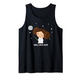 Star Wars Kawaii Princess Leia Rebels Never Sleep Tank Top