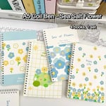 Cute Spiral Book School Supplies Sketchbook Stationary Diary Book for 4pcs