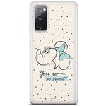 ERT GROUP Coque de téléphone Portable pour Samsung S20 FE / S20 FE 5G Original et sous Licence Officielle Disney Motif Minnie 042 Parfaitement adapté à la Forme du téléphone Portable, Coque en TPU