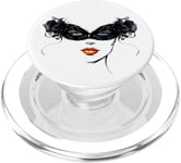 Masque vénitien, joli visage, femme, Venise, Italie PopSockets PopGrip pour MagSafe