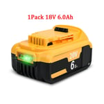 För Dewalt Flexvolt 20v/60v Max Batteri 9ah Dcb609 Litium-jon Dcb606 Dcb612 Dcb609 Dcb205 Dcb200 Dcb182 Batera För Dewalt 20v 1PCS 18V 6.0Ah