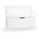 Banc Coffre à Jouets Harlequin - Blanc