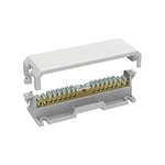 Arnocanali TP2309 Bornier de terre pour connexions équipotentielles avec couvercle, avec tige en laiton de 17 trous, multicolore