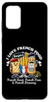 Coque pour Galaxy S20+ I Love French Food Bonjour Jolie vinaigrette pour toasts frites