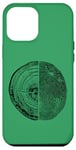 Coque pour iPhone 12 Pro Max Anneaux d'arbre et empreintes de doigts