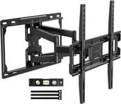 Support TV mural, support TV orientable et inc ble pour téléviseurs plats et incurvés de 26 à 65 pouces, support TV mural jusqu'à 45 kg, .VESA 400 x 400 mm, PGMFK2-E