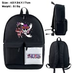 One Piece Sac à dos périphérique One Piece Anime Sac d'école Couleur assortie Sac de voyage en plein air Sac d'ordinateur Cartable Sac One Piece-JJ8905