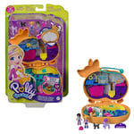 Polly Pocket Corgi Cuddles Compact with Pet Hotel Theme, Micro Polly & Shani Dolls, 2 Dog Figures Fun Features & Surprise Reveals, Great Gift for Ages 4 Years Old & Up, GTN13