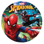 Dekora - Décoration Comestible pour Gâteau d'Anniversaire pour Enfant Spiderman - 20 cm Multicouleur