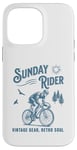 Coque pour iPhone 14 Pro Max Vélo rétro pour cycliste Sunday Ride Club Racing