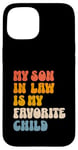 Coque pour iPhone 15 Mon beau-fils est mon enfant préféré Humour familial drôle