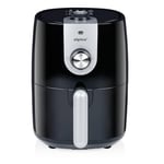 alpina Air fryer 2L - Airfryer Adaptée pour 2 à 3 Personnes - Friteuse sans Huile Electrique avec Minuterie et Température Réglable - Plastique - Noir