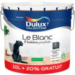 Peinture Le Blanc Finition Parfaite Dulux Valentine Satin Blanc 10 l + 20%