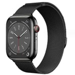 Milanese loop-rem för Apple Watch-band 44mm 40mm 45mm 49mm 41mm 38mm 42mm 44mm Armband iwatch Series 9 3 6 5 SE 7 8 Ultra 2 starlight - svart black black 38mm/40mm/41mm