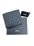 Hugo Boss Genuine Leather Coin Pocket Black Leather Wallet Mens Gift Box