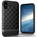 Étui de Portable Apple IPHONE X / 10 Cover Case Arrière Étuis 3D Prisma Gris