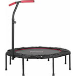 LIFERUN Trampoline Fitness Octogonal, Mini Trampoline Pliable pour Enfants/Adult, Ø128cm Trempoline Intérieur/Extérieur avec Poignée Réglable, Max