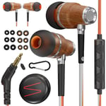 Symphonized Wired Ear buds with Microphone — 90% Noise Cancelling In Ear Headphones Wired, Ear Buds Wired, Earbuds for Computer, Android & PC — Corded Earbuds, Plug In Earphones with Mic (3.5mm Jack)